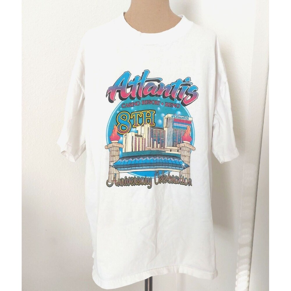 Vintage Atlantis Casino Resort 8th Anniversary Celebration Tshirt Unisex Large